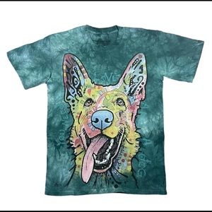 The Mountain T Shirt Green Tie-Dye Size SM